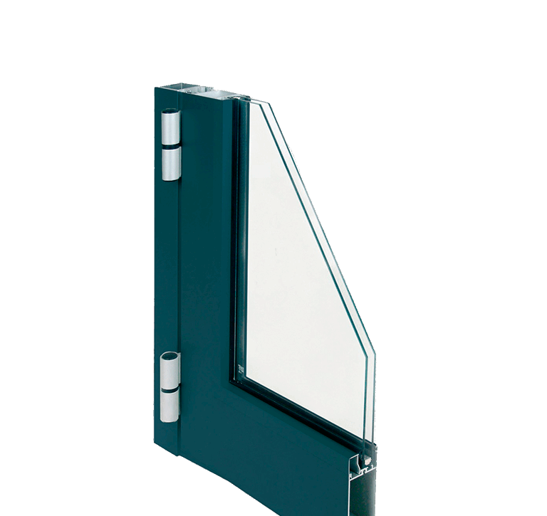 Serie E 45 Puerta practicable disenada especialmente para entradas de traficos medios e intensivos