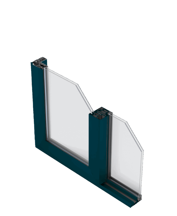 Serie E150 Sistema de ventana y puerta corredera minimalista de grandes dimensiones con rotura de puente termico