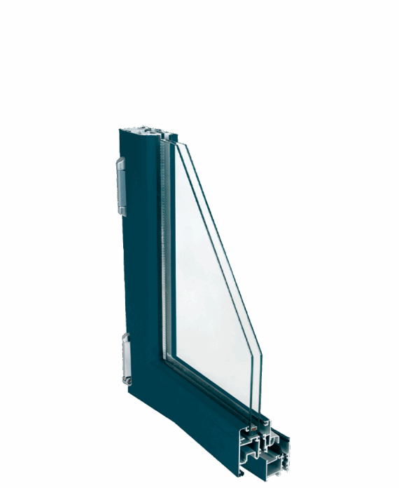 Serie E16 55 RPT Sistema de ventana balconera y puerta practicable con Rotura de Puente Termico con canal de herraje de 16 mm