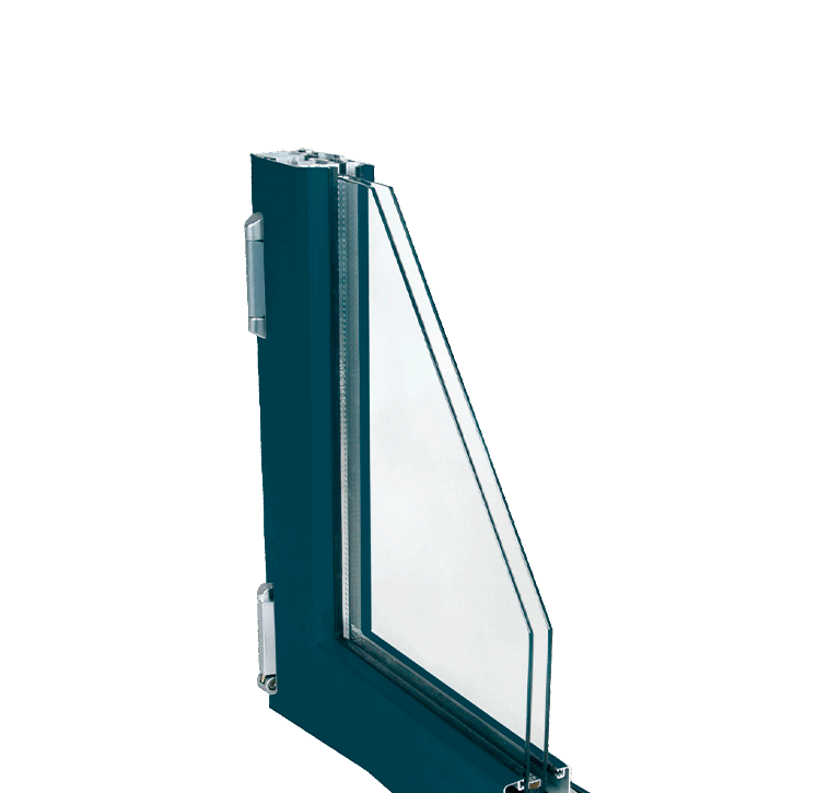 Serie E16 55 RPT Sistema de ventana balconera y puerta practicable con Rotura de Puente Termico con canal de herraje de 16 mm