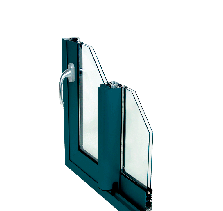 Serie E17 Sistema de ventana y balconera corredera perimetral con Rotura de Puente Termico