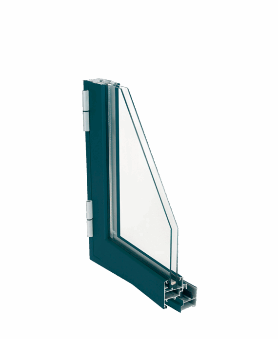Serie E28 Sistema de ventana y balconera practicable. Se complementa con los sistemas de corredera E 15 y E 21