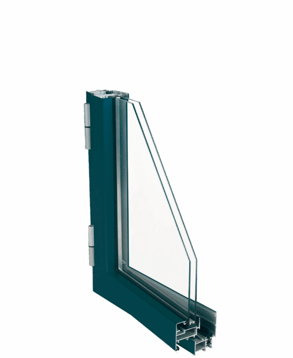 Serie E54 Sistema de ventana practicable de hoja oculta al exterior