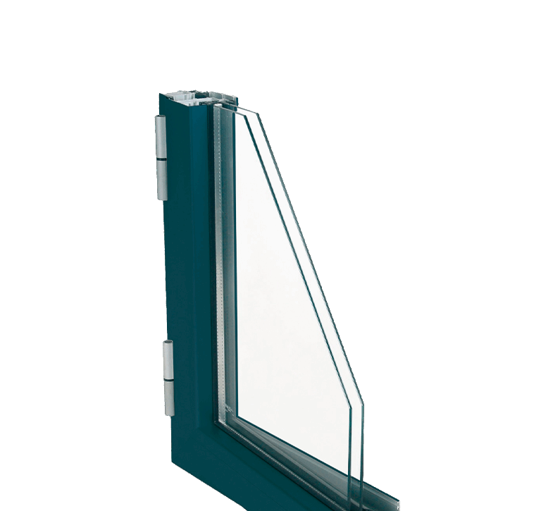 Serie E54 Sistema de ventana practicable de hoja oculta al exterior