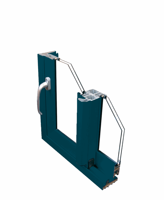 Serie E70 Sistema de balconera y ventana corredera perimetral para cerramientos de grandes dimensiones