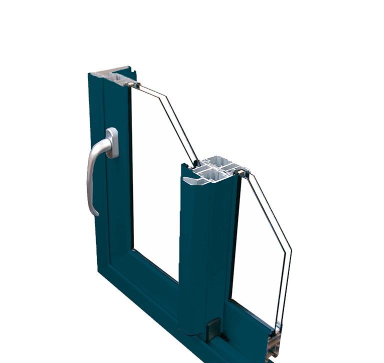 Serie E70 Sistema de balconera y ventana corredera perimetral para cerramientos de grandes dimensiones