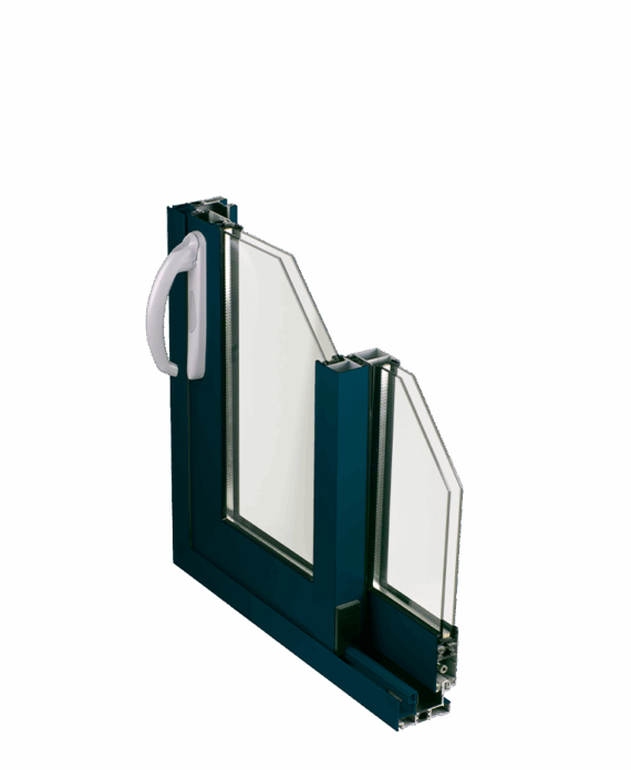 Serie E75 Sistema de ventana balconera y puerta corredera perimetral CON y SIN Rotura de Puente Termico