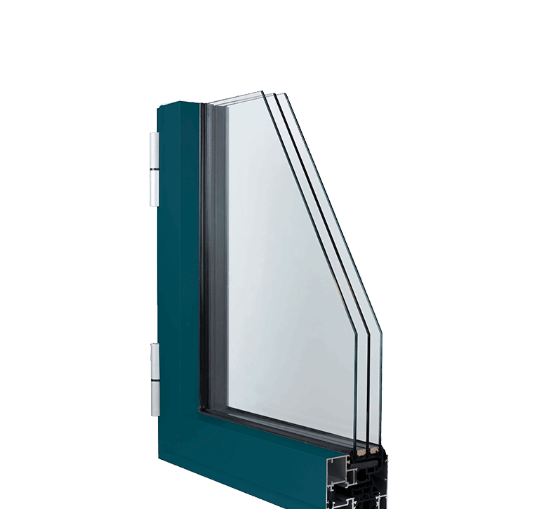 Serie E75HO Sistema de Ventana balconera y puerta practicable de grandes prestaciones y facilidades debido a sus multiples acabados